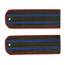 Погоны полевые офицерского состава с двумя синими просветами